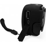 Technaxx - TX-238 - Draagbare Radio - Zwart - ABS - Met Handkurbel en Solarpanel