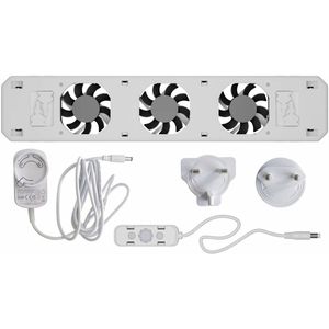 Technaxx - TX-302 - Radiatorventilator - Energiezuinig - Fluisterstil - Automatische In- en Uitschakeling