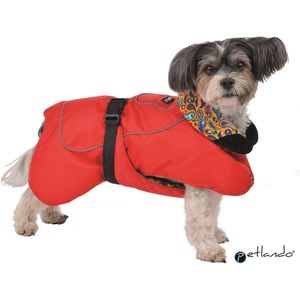 Petlando Happiness Winterjas Hond - Rood 25cm