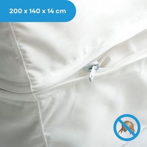 Cara C'air anti-allergie matrashoes - huisstofmijt allergie - wit 200x140x14cm