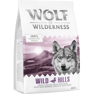 Probeer nu! Wild Freedom Droogvoer, Blikjes & Snacks - Wolf of Wilderness Hondenvoer: ""Wild Hills"" - Eend 400 g Droogvoer g droogvoer