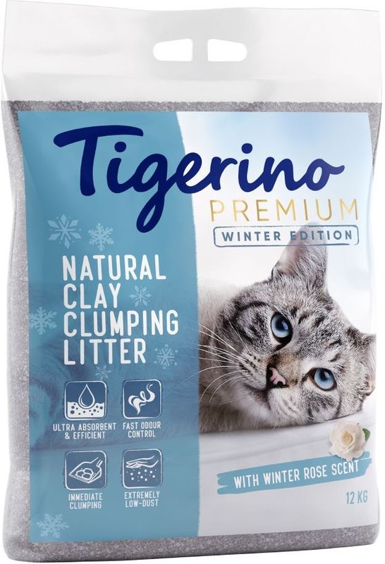 12kg Winterrozengeur Tigerino Premium Kattenbakvulling