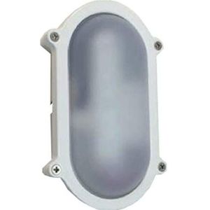 Ovale ledlamp voor vochtige ruimtes, 12 W, neutraal wit, gegoten aluminium, schokbestendig en zeer robuust