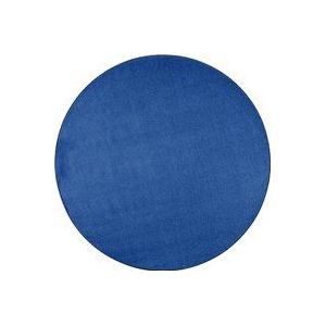 Hanse Home tapijt Nasty, effen blauw, rond ø 133 cm