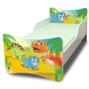 Best For Kids Kinderbed 70x140 met 10 cm matras TÜV gecertificeerd dinosaurus