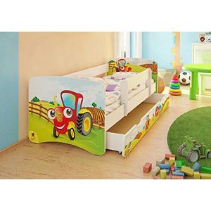 Best For Kids Kinderbed 90x160 met valbescherming, lade, 10 cm matras