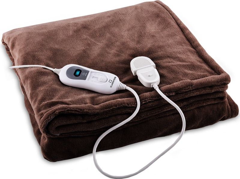 Klarstein - Dr. Watson - Elektrische Heizdecke - Hellbruin - 280 x 130 cm - 120 W - 3 Leistungsstufen - Timer