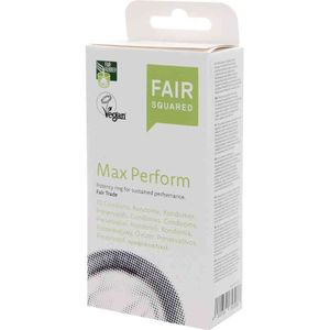FAIR SQUARED Max Perform - Condooms - Transparant - Veganistisch - 10 Stuks