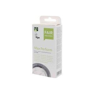 FAIR SQUARED Max Perform condooms 10 stuks 52 mm - Vegan condooms 10st van fair trade natuurlijk rubber - condoom true to touch gossamer condooms