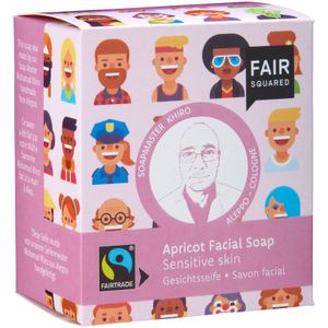 Fair Squared - Gezichtszeep - Abrikoos - Sensitive - 160 gram