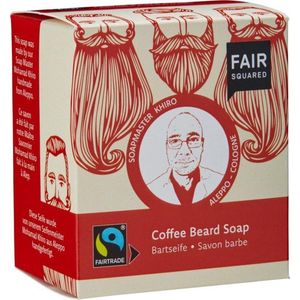 Scheerzeep - Koffie - 2 x 80 Gram - Katoenen Bewaarzakje