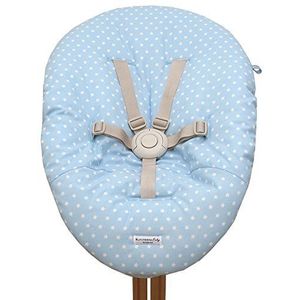 Blausberg baby - hoes voor babywip Nomi hoge stoel van Evomove - lichtblauwe ster