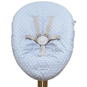 Blausberg baby - hoes voor babywip Nomi hoge stoel van Evomove - grijze ster