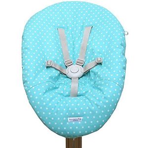 Blausberg baby - hoes voor babywip Nomi hoge stoel van Evomove - turquoise ster