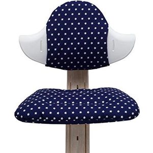 Blausberg Baby - zitkussens set voor Nomi kinderstoel van Evomove (blauwe sterren)