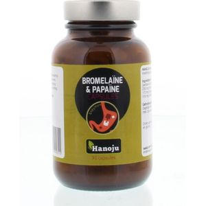 Hanoju Bromelaine papaja enzym 90vegacapsules