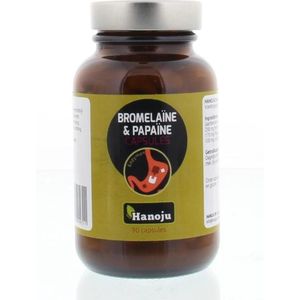 Hanoju Bromelaine papaja enzym 90vegacapsules