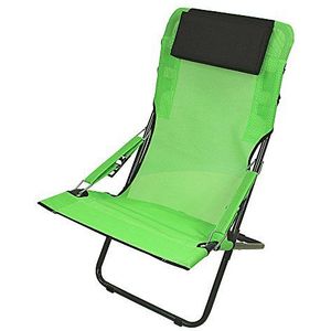 Fridani RCG 100 Klapstoel, campingstoel, groen met hoofdsteun, XXL