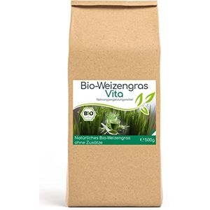 CELLAVITA Vita Biologisch tarwegraspoeder, 500 g, 100% natuurlijk, uitstekend vitale stofgehalte, superfood, tot 1,5 maanden voldoende