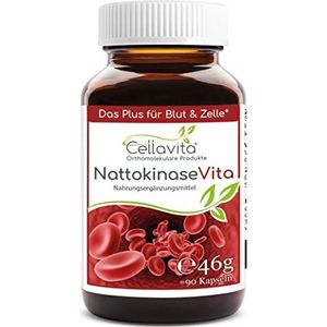 Cellavita Nattokinase Vita (Het plus voor bloed en cel) capsules | 100% natuurlijk zonder additieven uit sojafermentatie | (90 capsules)