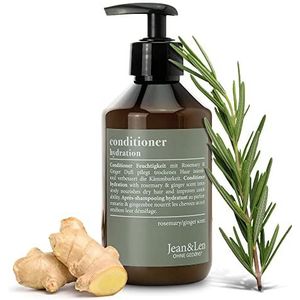 Jean & Len conditioner hydraterende conditioner rozemarijn-gember, voor dof en futloos haar, voedt intensief en verbetert de doorkambaarheid, met kruidige geur, zonder parabenen en siliconen, 300 ml