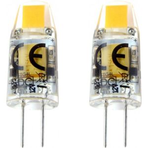 2 x G4 MINI Led - 1.2 Watt - 1.2W - 12V - Lichtbron - Ledlamp - Dimbaar - Vervangt 10W Halogeen - 2 stuks