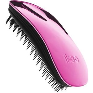 Ikoo - Home - Haarborstel - Zwart - Cherry Metallic