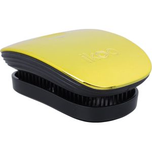 Ikoo - Pocket - Haarborstel - Zwart - Soleil Metallic