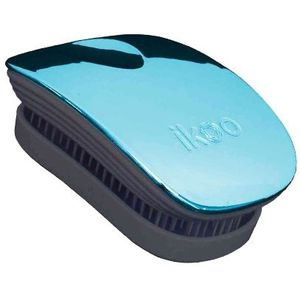 Ikoo - Pocket - Haarborstel - Zwart - Pacific Metallic