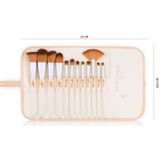 Luvia Cosmetics Brush Brush Set Bamboo's Root Set Cosmeticakwasten 12 st. + linnentasje 1 st.
