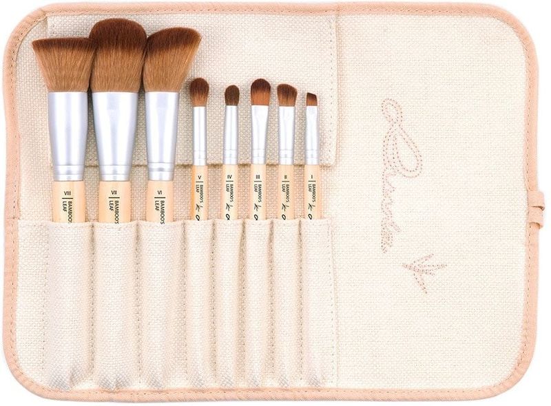 Bamboo's Leaf - Make-up Kwasten Set - 8 Stuks - Veganistisch - Bamboe