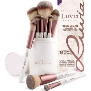 Luvia - Brush Set - Vegan - 15 Handgemaakte Kwasten