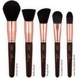 Luvia - Prime Vegan - Make-up Kwastenset - Chocoladebruin & Roségoud