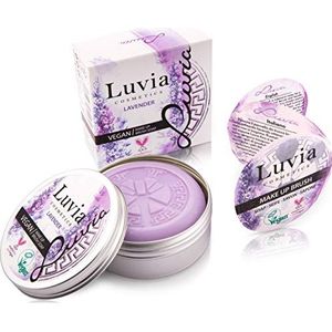 Luvia Cosmetische borstelreiniger - Brush Soap lila - voor het reinigen van cosmetische borstels - schoonheidszeep - 100 g XXL make-upkwast