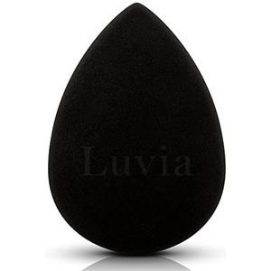 Luvia Beauty Blenderspons, make-up ei, extra zachte blendingspons, tijdloos zwart, cosmeticasponsje