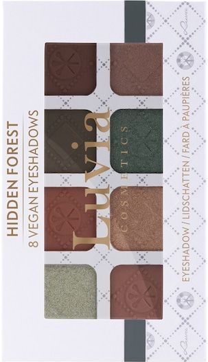 Luvia Cosmetics - Hidden Forest - Oogschaduw Palette - Zachtbruin Groen - Veganistisch