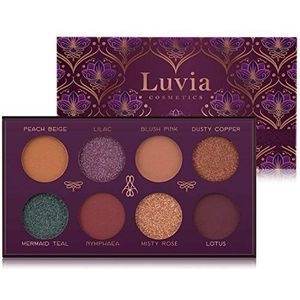 Luvia Oogschaduwpalet Matt & Glitter - Vegan Mystic Lagoon oogschaduw - Duurzame cosmetica - zonder microplastic en parfum