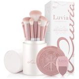 Luvia - Prime Vegan Pro - Make-up Kwastenset - Parelmoer en Parelmoer Roze