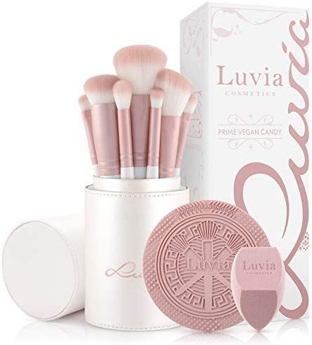 Luvia - Prime Vegan Pro - Make-up Kwastenset - Parelmoer en Parelmoer Roze