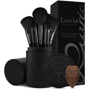 Luvia - Prime Vegan Pro - Make-up Kwastenset - Zwart - 12 Kwasten incl. Etui