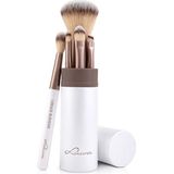 Luvia - Macchiato - Make-Up Kwastenset - 5 Vegan Cosmetica Kwasten - Incl. Etui