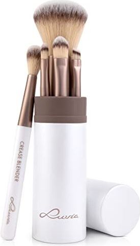 Luvia - Macchiato - Make-Up Kwastenset - 5 Vegan Cosmetica Kwasten - Incl. Etui