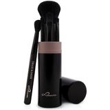 Luvia - Reisset Espresso - Make-Up Kwastenset - 5 Vegan Cosmetica Kwasten
