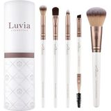 Luvia-Cosmetics - Brush Set - Vegan Daily Selection - 5 Stuks - Inclusief Blender en Pencil Brush