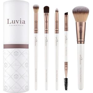 Luvia Cosmetics Brush Brush Set Prime Vegan Daily Selection Round Blender + Pencil Brush + Full Face Brush + Cream Shader + Duo Brow Brush 1 Stk. (€ 23,95 / 1 stuks)