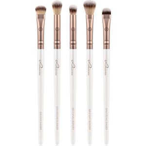 Make-up Kwastenset Luvia, Essential Eye Set, Oogkwastenset, 5 veganistische cosmetische Kwasten, Make-up Kwasten voor perfect blenden en aanbrengen