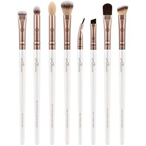 Luvia Cosmetics Prime Vegan All Eye Want Penselen Set Pearl White / Metallic Coffee Brown (voor de Ogen)