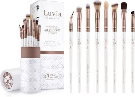 Luvia - Prime Vegan All Eye Want - Kwastenset - 8 Stuks - Vegan