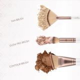 Luvia - Prime Vegan Highlight & Contour Kwastenset - 3 Stuks - Veganistisch Nurai Haar