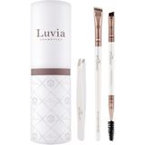 Luvia - Prime Brow Kit - Wenkbrauwkwastenset - Vegan - Incl. Pincet